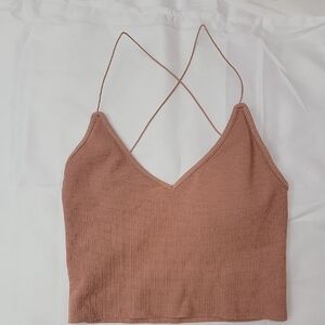 Jed North Pink Padded Strappy Crop Top